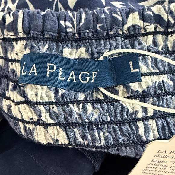 La Plague Palmetto Maxi-Floral Dot Dress Boho Sleeveless Sundress Size Large - Picture 15 of 16